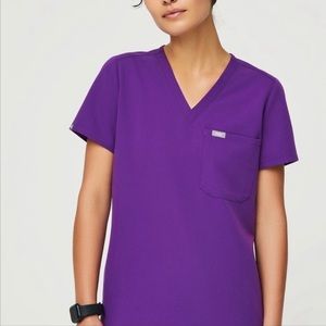 FIGS Limited Color Magic Purple Catarina Scrub Top